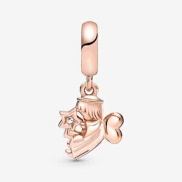 PANDORA Heart Winged Angel Dangle Charm - Picture 2 of 4